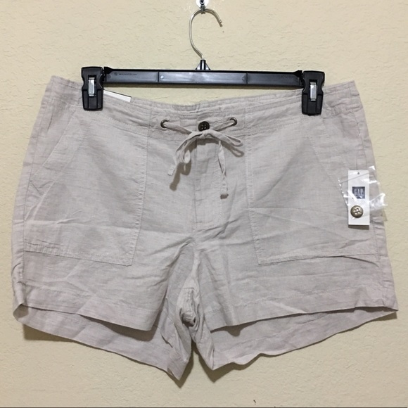 linen shorts gap